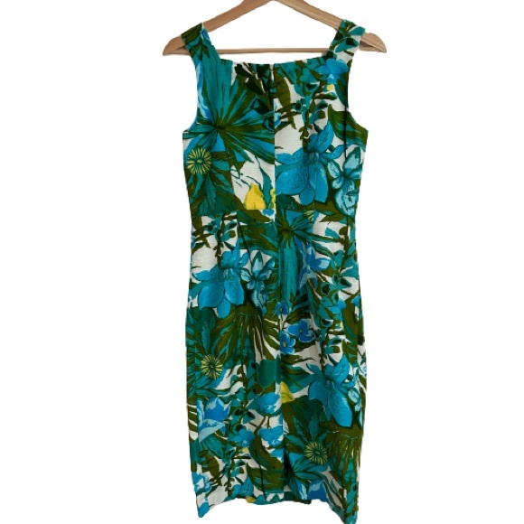 Talbots Sheath Silhouette Summer Floral Dress - Picture 3 of 8